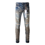 Purple Brand Jeans Pure Cotton High Street Trend