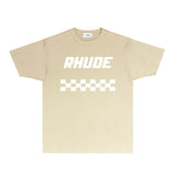 Rhude T Shirts Printed Trendy Pure Cotton