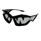 Trendy punk glasses y2k shark teeth