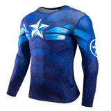 Marvel T Shirt Summer Long-Sleeve Quick Drying Clothes Tights