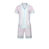 Casablanca Shirts And Shorts 2 Pieces Set Summer Loose
