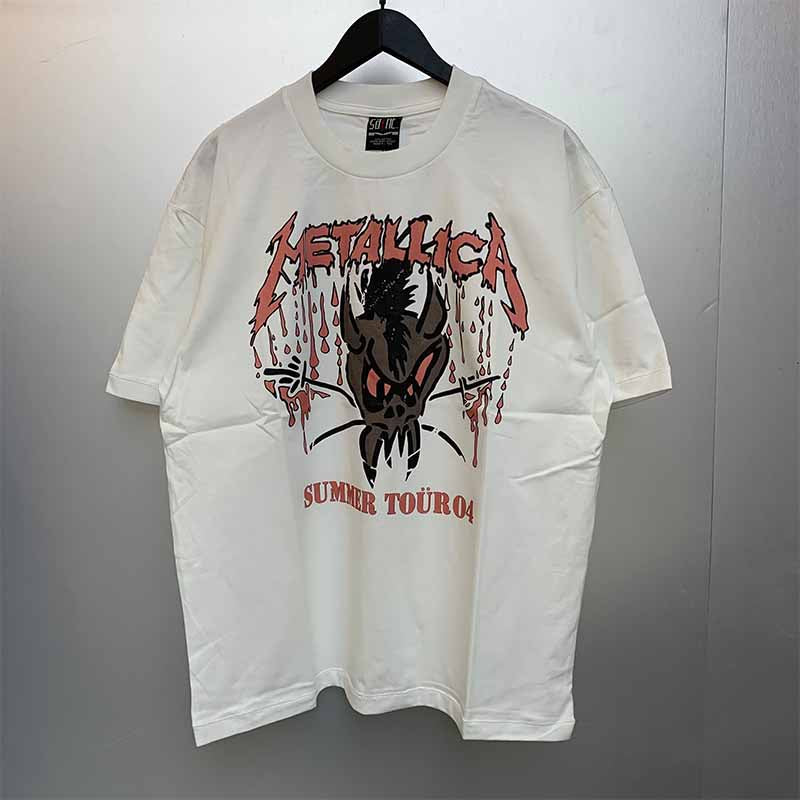 SAINT MICHAEL Vintage T Shirt Metallica Short Sleeve