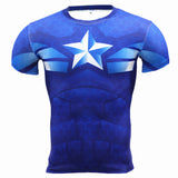 Marvel T Shirt Marvel Short-Sleeved T-shirt Men's Fitness