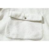 Kanye West Sunday Service Hoodie Vintage Fleece-Lined Hooded Multi-Pocket Thickened Hoodie