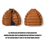 Shark Print Coat Autumn And Winter Takuya Kimura Same Style Classic Brown Leather Thickened Cotton-Padded Coat Clothing