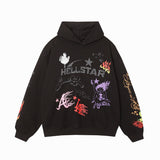 HS Hoodie & Pants Vintage Washed Old Hooded Sweater Hoodie