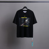 Off White T Shirts Religious Angel Oil Painting Short Sleeves