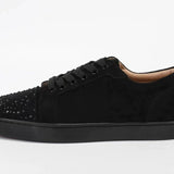Louboutin-style red bottom shoes exportacl red bottom shoes rivets men's toe nails clcouple women's shoes rhinestone casualtrendy sneakers