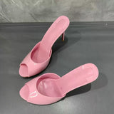 Louboutin-style red bottom shoes european station clcm nude red bottom stiletto high heels summerplus size women's shoes sexyelegant catwalk shoes