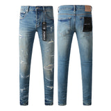Purple Brand Jeans Pure Cotton High Street Trend