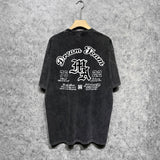 Amiri washed t-shirt letterprinting short sleeves
