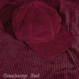 Trendy flat brimmed hat corduroy retro
