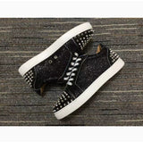 Louboutin-style red bottom shoes spring autum red bottom cl european station k-style british casual small black shoes good men's spike shoes