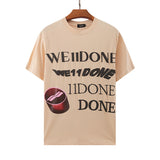 We11 Done T Shirts Classic Letter Print Loose Large Size Men and Women Same Style