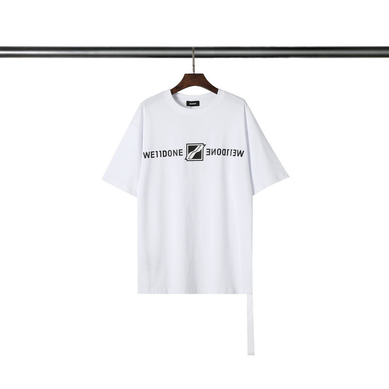 We11 Done T Shirts Men's and Women's Same Loose Letter Printing