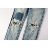 Purple Brand Jeans Pure Cotton High Street Trend #9095