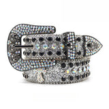 Hip-hop punk rhinestone belt decorative cross