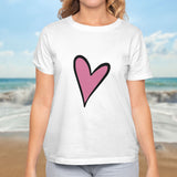 Valentine's Day T-Shirts Couple Love Print Sweet Style