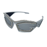 Trendy punk glasses y2kretro metal chain