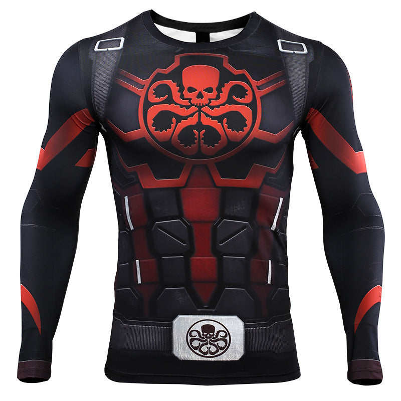 Marvel T Shirt Scale Combat Clothes Marvel T-shirt Long Sleeve