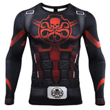 Marvel T Shirt Scale Combat Clothes Marvel T-shirt Long Sleeve