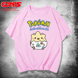 Men And Women Pokemon Pikachu T Shirt Pikachu Short Sleeve T-shirt For Men And Women