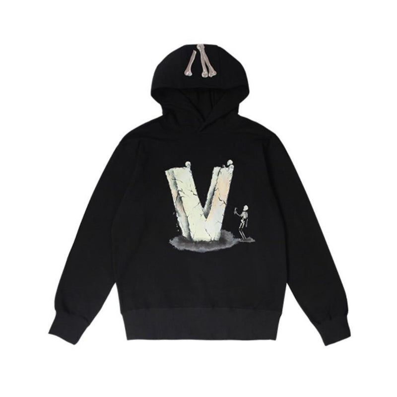 Vlone Hoodie Halloween Embroidery