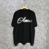 Amiri t shirts gypsophila printing short sleeve