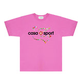 Casablanca T Shirts Fashion Print Street