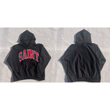 Mens Vintage T-Shirts Saint Michael American Wash Casual Hooded Sweater