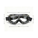 Trendy punk glasses retro leather binding