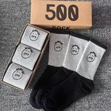 Men's socks - european and american streetwear brand boxed aj athletic socks - m crew socks - graffiti barbed wire trendy socks - travis scott collaboration