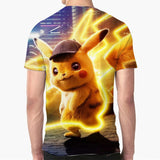 Men and Women Pokemon Pikachu T Shirt 3D Pikachu Short Sleeve T-shirt