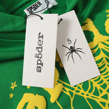 Sp5der Hoodie Cobweb Puff Print Pure Cotton