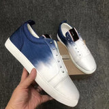 Louboutin-style red bottom shoes european station cl electric embroidery rivets red bottom sneakers easiest for matchtrendycouple style casual shoes guangdong