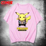 Men and Women Pokemon Pikachu T Shirt Pikachu Short Sleeve T-shirt