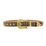 Hip-hop punk rhinestone belt punk style