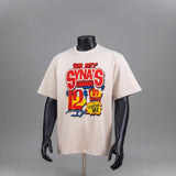 Synaworld T Shirts central cee alphanumeric print casual loose t-shirt