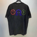 SAINT MICHAEL Vintage T Shirt FALSE PERCEPTION x Marilyn Manson Lightning Vintage Short Sleeve