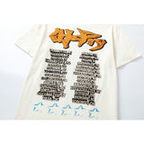 Travis Scott T Shirts Cactus Jack x Utopia Tour Utopia joint model Skeleton Soldier Print Short Sleeve