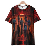 Stranger Things T Shirt 3D Digital Printing Loose Casual Short Sleeved T-shirt