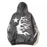 Hellstar Hoodie Loose Retro Distressed Words