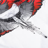 Marcelo Burlon T Shirt MB Wings Pattern Pure Cotton Men and Women Same Style