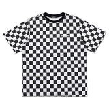 We11 Done T Shirts Plaid Logo Letter Offset Printing Loose Men and Women