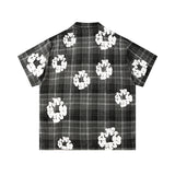 Denim Tears Shirt Kapok Plaid Short Sleeve Shirt
