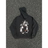 Mens Vintage T-Shirts printed fleece hooded sweater vintage