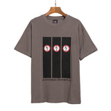 Marilyn Manson T Shirt Lightning Distressed T-shirt Men and Women Short Sleeve Loose