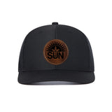 Trendy flat brimmed hat breathable for men and women