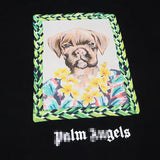 Palm Angels T Shirts Art Flower Short Sleeve T-shirt Men and Women Loose Half Sleeve