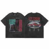 SAINT MICHAEL Vintage T Shirt Direct Spray Washing Water Old Short Sleeve